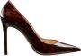 Stuart Weitzman Bruin dierenprint puntige neus pumps Brown Dames - Thumbnail 1