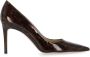 Stuart Weitzman Bruin Leren Animalier Hak Décolleté Brown Dames - Thumbnail 1