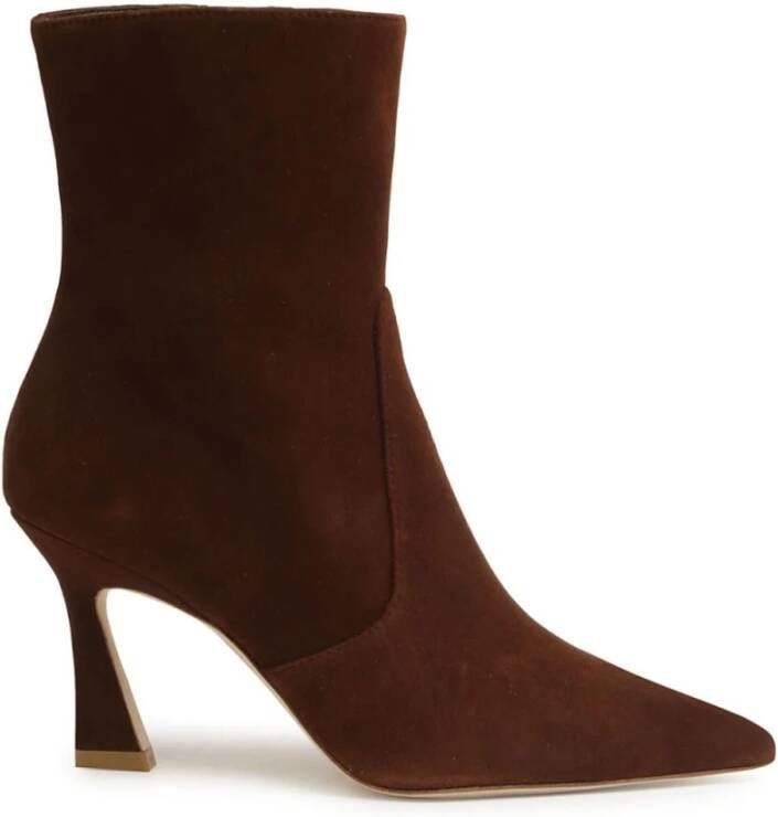 Stuart Weitzman Bruine enkellaarsjes voor dames Brown Dames