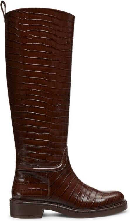 Stuart Weitzman Celia Riding Boot Brown Dames