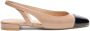 Stuart Weitzman Contrast Teenkap Slingback Platte Pink Dames - Thumbnail 1