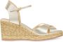 Stuart Weitzman Crossover Espadrille Sleehak Yellow Dames - Thumbnail 1