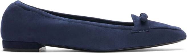 Stuart Weitzman Elastische Loafer met Vrouwelijke Boogaccent Blue Dames