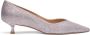 Stuart Weitzman Elegant Pointed-Toe Kitten Heel Pump Pink Dames - Thumbnail 1