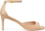 Stuart Weitzman Elegant Square Toe Sandal Beige Dames - Thumbnail 1