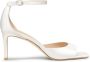 Stuart Weitzman Elegant Square Toe Sandal White Dames - Thumbnail 1