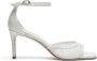 Stuart Weitzman Elegant Square Toe Sandal White Dames - Thumbnail 1