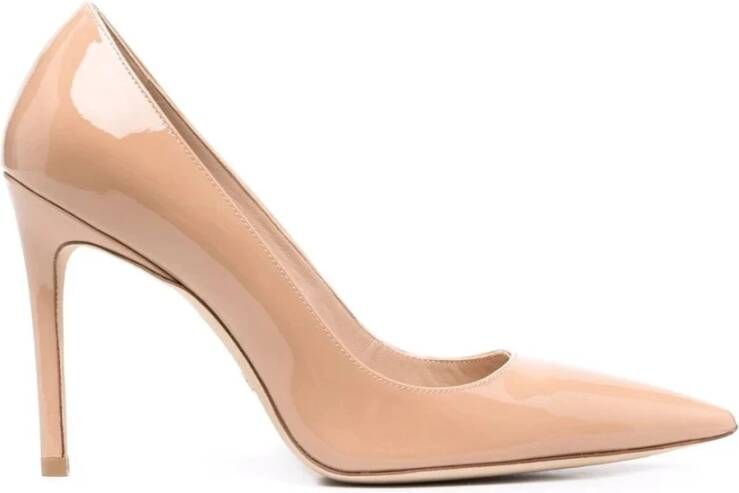 Stuart Weitzman Elegante Beige Hoge Hakken Pumps Beige Dames