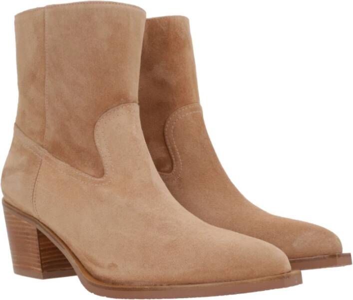 Stuart Weitzman Elegante Leren Laarzen Brown Dames