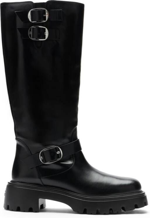 Stuart Weitzman Emerson Moto Boot Black Dames