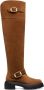 Stuart Weitzman Emerson Moto Tall Boot Brown Dames - Thumbnail 1