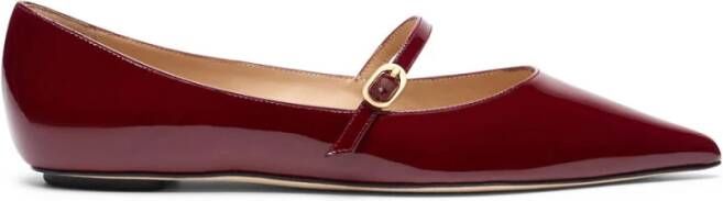 Stuart Weitzman Emilia Mary Jane Flat Red Dames