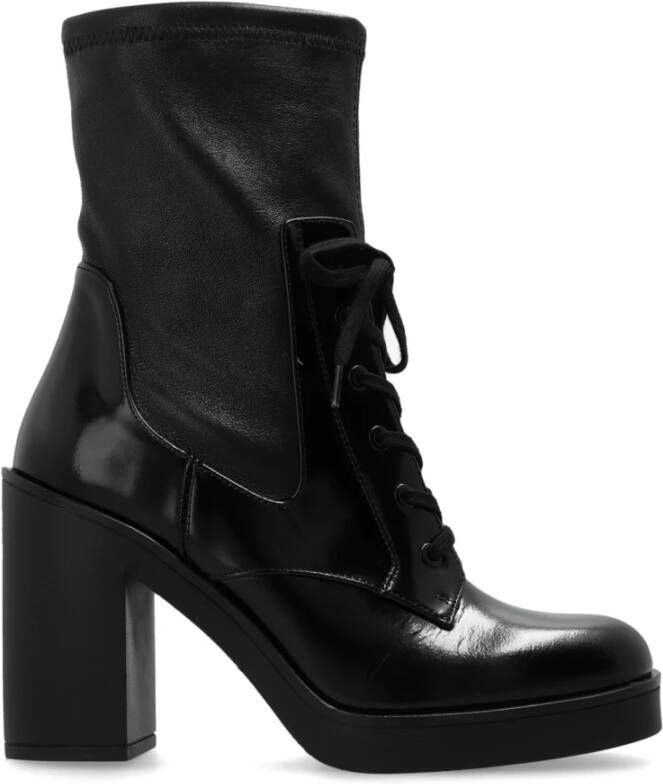 Stuart Weitzman Enkellaarsjes met hak Everitt Black Dames