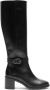 Stuart Weitzman Esme Belted ZIP Boot Black Dames - Thumbnail 1