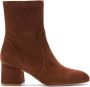 Stuart Weitzman Flareblock 60 ZIP Bootie Brown Dames - Thumbnail 1