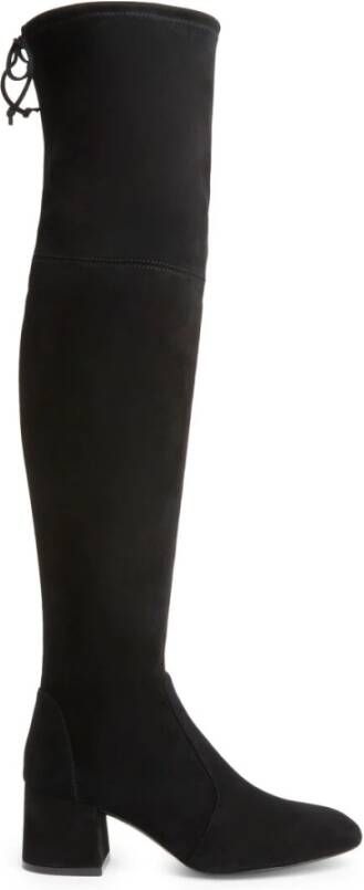 Stuart Weitzman Flareland Stretch Over-the-Knee Boot Black Dames