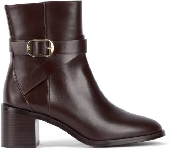 Stuart Weitzman Gespronken Ritssluiting Bootie Brown Dames