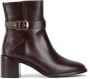 Stuart Weitzman Gespronken Ritssluiting Bootie Brown Dames - Thumbnail 1