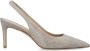 Stuart Weitzman Glitter Slingback Pump Hakken Gray Dames - Thumbnail 1