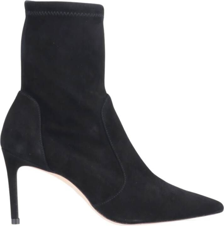 Stuart Weitzman 85 Stretch Bootie De Perfecte Toevoeging aan Jouw Schoenencollectie Black Dames