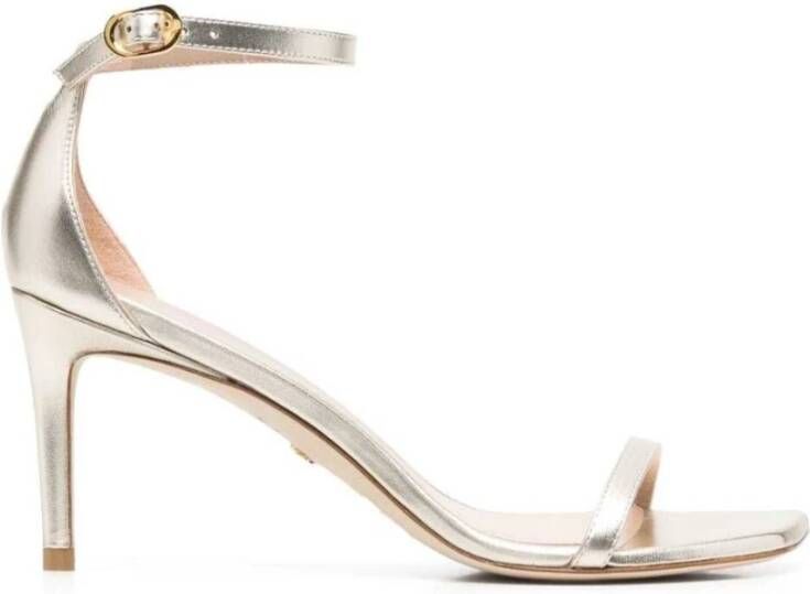 Stuart Weitzman Sandalen Nudistcurve 75 Sandal in goud - Foto 1