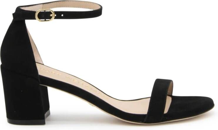 Stuart Weitzman Verhoog je stijl: Leren Hoge Hak Sandalen Black Dames