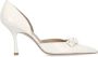 Stuart Weitzman Ivoorleren Décolleté met Bloemdetails Beige Dames - Thumbnail 1