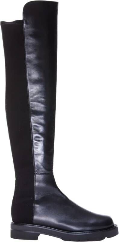 Stuart Weitzman Klassieke zwarte overknee laarzen Black Dames