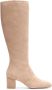 Stuart Weitzman Knee-High Zip Boot Beige Dames - Thumbnail 1