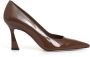 Stuart Weitzman Koffie patent pomp hak 85mm Brown Dames - Thumbnail 1