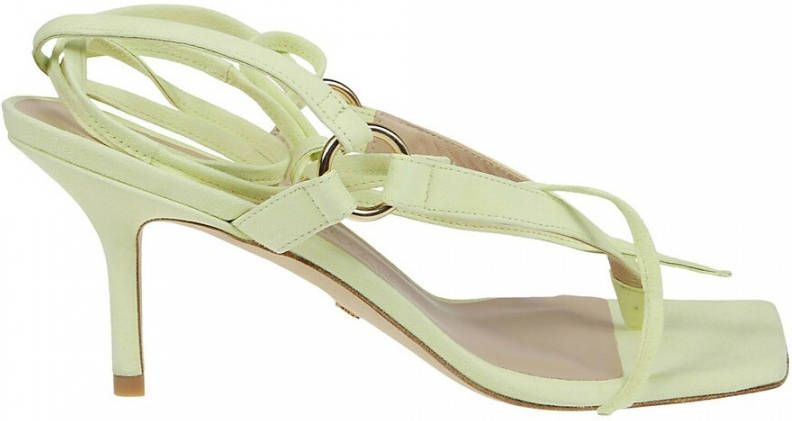 Stuart Weitzman Lalita75Sj9 Groene Suède Hoge Hak Sandalen Green Dames