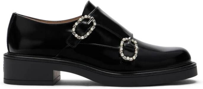 Stuart Weitzman Leighton Monk Strap Black Dames