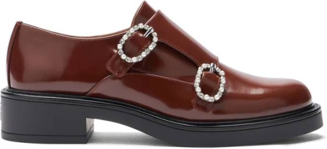 Stuart Weitzman Leighton Monk Strap Brown Dames