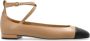 Stuart Weitzman Leren balletflats Eden Strap Beige Dames - Thumbnail 1