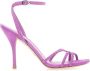 Stuart Weitzman Paarse Suède Sandalen Elegante Stilettohak Purple Dames - Thumbnail 1