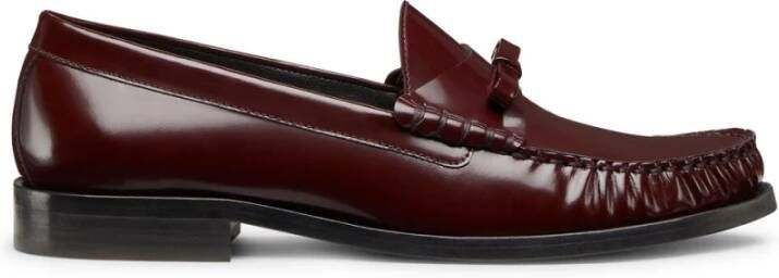 Stuart Weitzman Lottie BOW Loafer Brown Dames