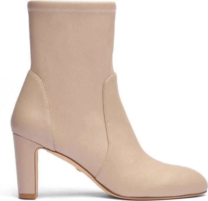 Stuart Weitzman Makkelijke Gepolijste Soklaars Beige Dames