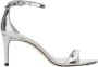 Stuart Weitzman Metallic Blokhak Lakleren Sandalen Gray Dames - Thumbnail 1