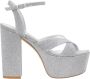 Stuart Weitzman Miami Squarehigh 140 Platform Sandal Grijs Dames - Thumbnail 1