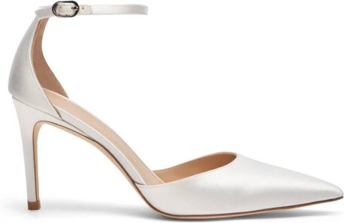 Stuart Weitzman Minimalistische Slingback Pump White Dames