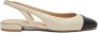 Stuart Weitzman Ivoor Leren Slingback Platte Schoenen Beige Dames - Thumbnail 1