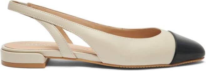 Stuart Weitzman Moderne Cutout Ballerina Beige Dames