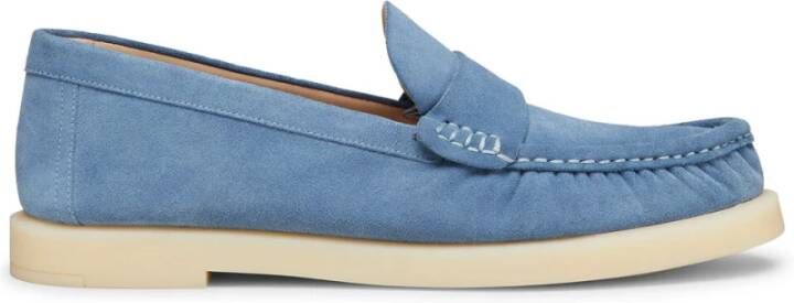 Stuart Weitzman Moderne Penny Loafer Blue Dames