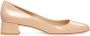 Stuart Weitzman Moderne Twist Pump met Afgeronde Vierkante Neus Beige Dames - Thumbnail 1