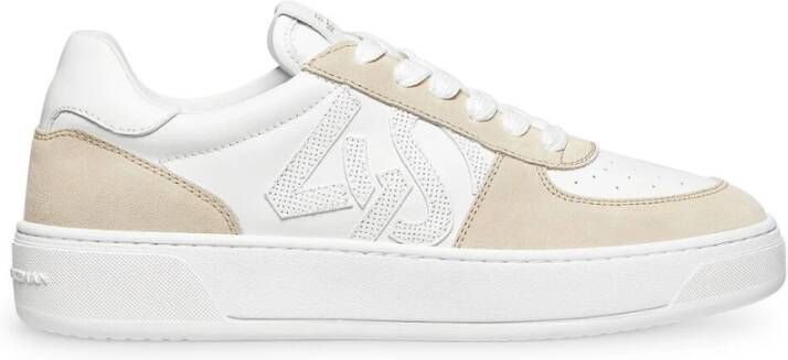 Stuart Weitzman Monogram Tennis Sneaker White Dames