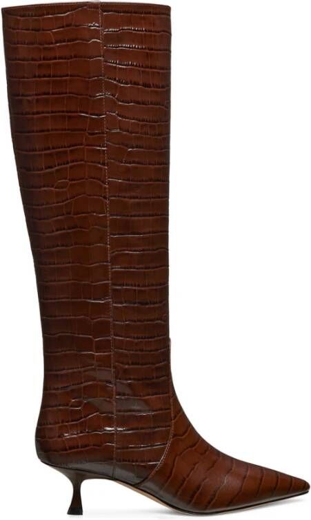 Stuart Weitzman Naomi 50 Laars Brown Dames