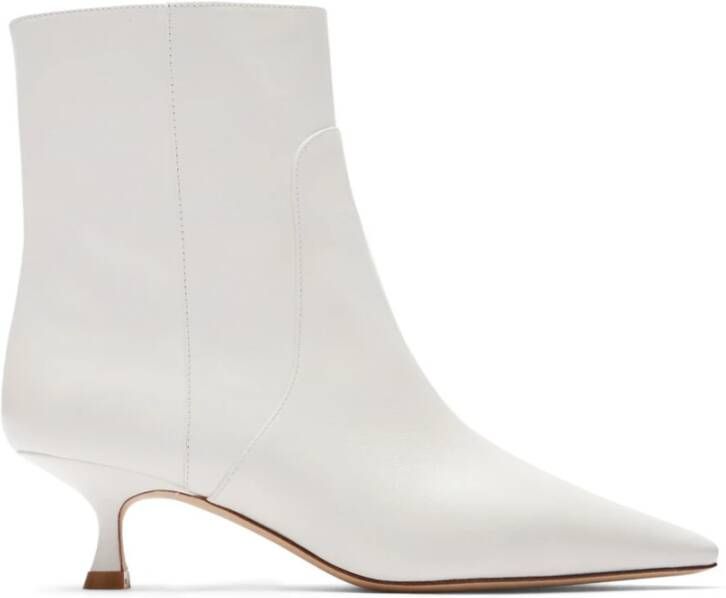 Stuart Weitzman Naomi 50 ZIP Bootie White Dames