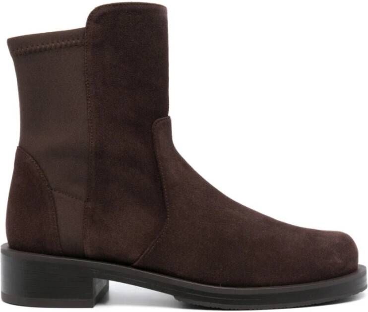 Stuart Weitzman Neutrale Gedurfde Kniehoge Laarzen Brown Dames