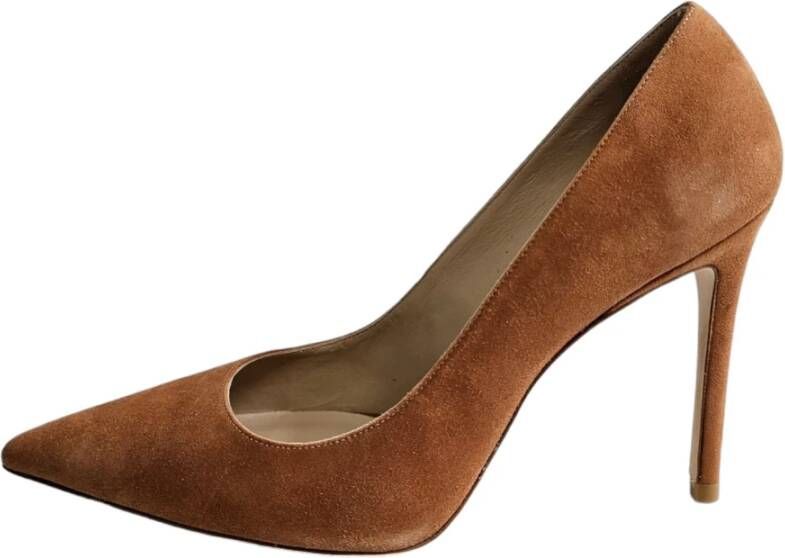 Stuart Weitzman Nougat Suede Stiletto Pumps Brown Dames