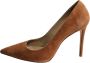 Stuart Weitzman Nougat Suede Stiletto Pumps Brown Dames - Thumbnail 1